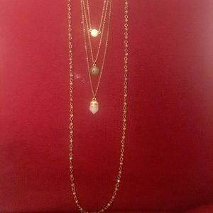 Boho bronze 4 strand necklace